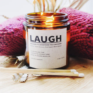 A premium scented laugh candle for vibrant and cheerful space | Laguna Candles