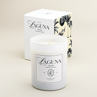 Golden Dunes Luxury Candle | Citrus Amber Cedarwood Scent