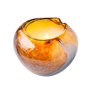 Enhance your ambiance with our hand-blown glass heirloom artisan candle | Laguna Candles