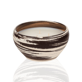 A stylish and colorful accent for your space Ceramic Candle in black and white | Laguna Candles