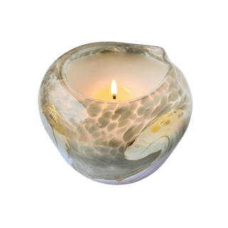 Hand Blown Glass Heirloom Artisan Candle for your space by Laguna Candles