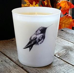 Handcrafted luxurious Premium Coconut Wax The Hummingbird Candle from Laguna Candles