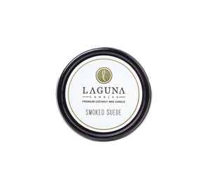 Laguna Candles: Experience luxury on the go with Smoked Suede 6oz Travel Tin Candle